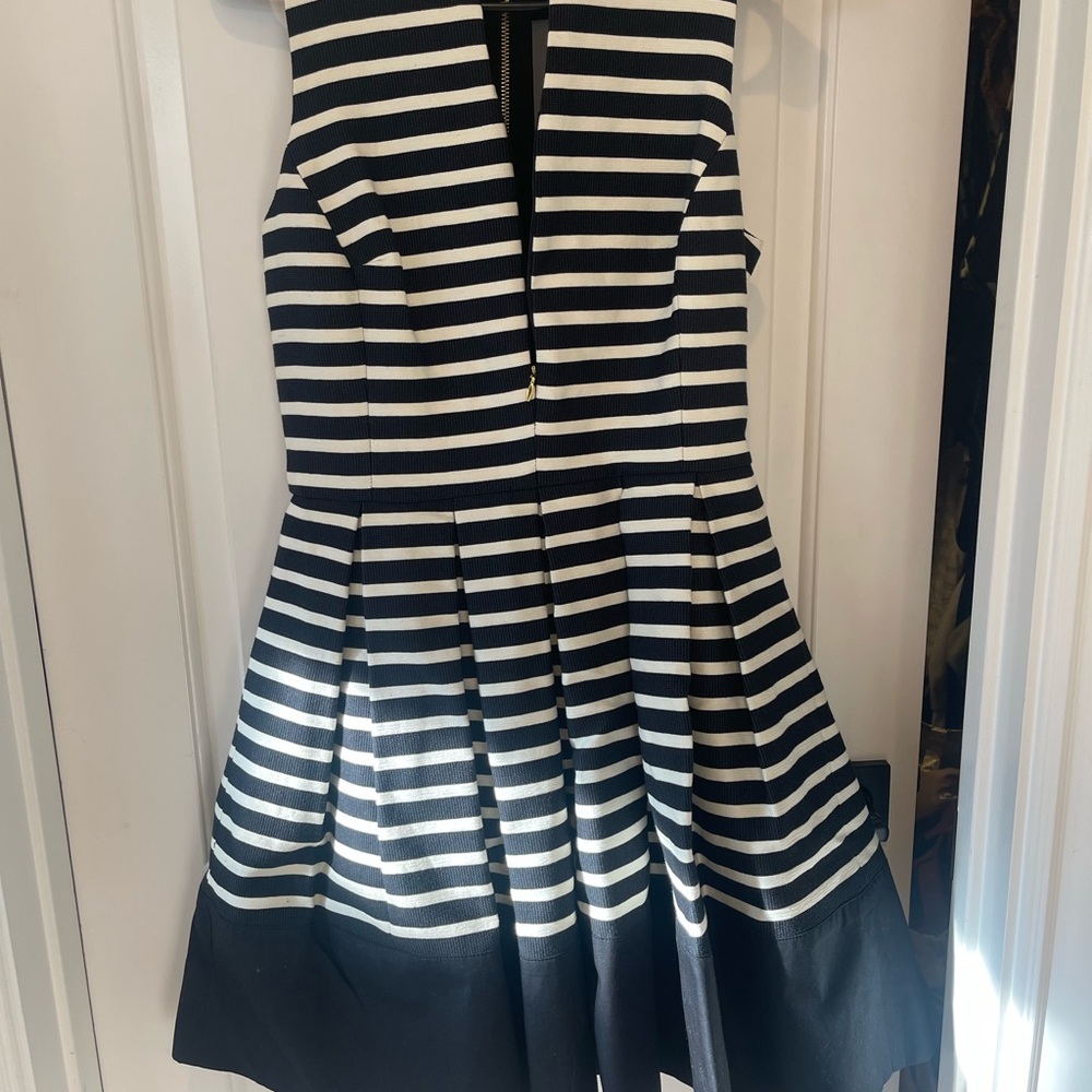Armani Exchange Navy and White Striped Jacket